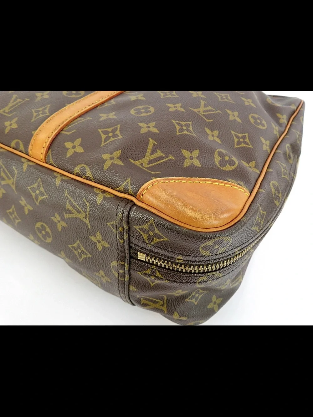 Louis Vuitton Monogram Travel Briefcase in Brown and Tan